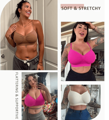 🔥Last day 49% OFF - 💖Women's Wireless Sculpt Bra Comfort Bralettes No Underwire Unlined Cami Bra