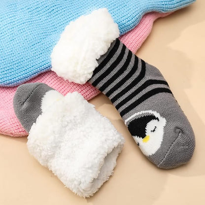 Kids Cozy Ultra-thick Slipper Home Socks