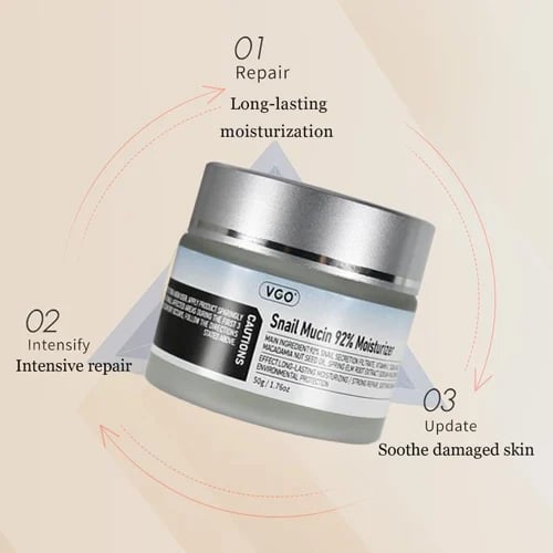 VGO Snail Mucin 92% Moisturizer Daily Face Gel Cream