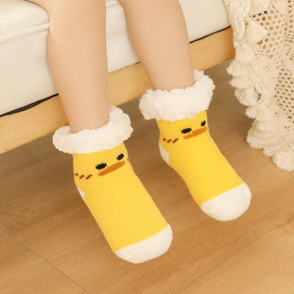 Kids Cozy Ultra-thick Slipper Home Socks