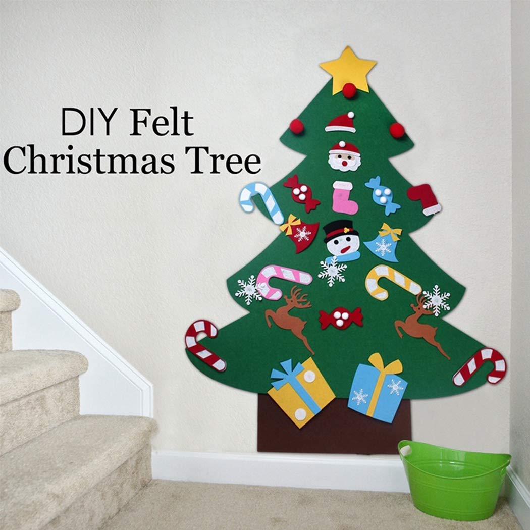 🎄Kids Flat Felt Christmas Tree Decoration