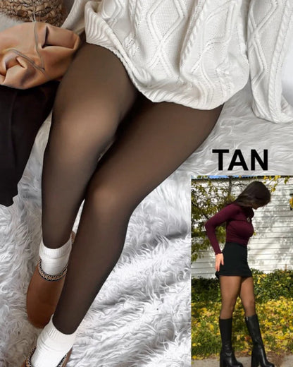 🔥Last Day Buy 1 Get 1 Free🔥Translucent Fleece Lined Tights(Add 2 Items to Your Cart)