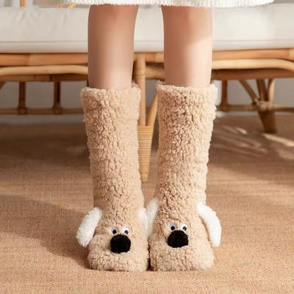 Cute Ultra-thick Cozy Slipper Home Socks