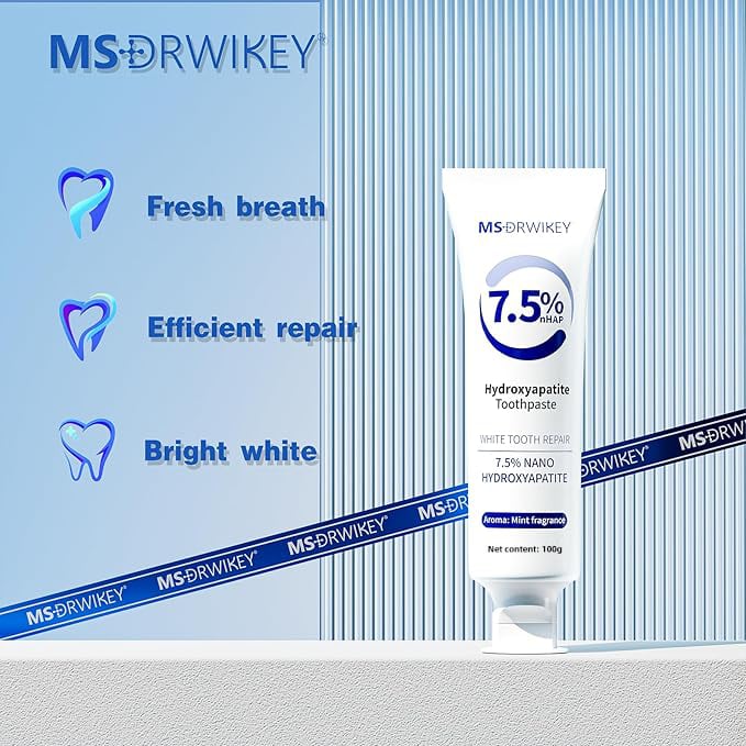 Hydroxyapatite Fluoride-Free Enamel Repairing Breath Freshening Toothpaste