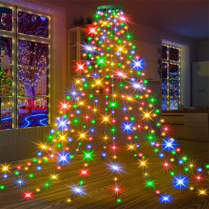 Christmas Pre-sale SAVE 49%🎄Christmas Tree Waterfall Lights with Ring