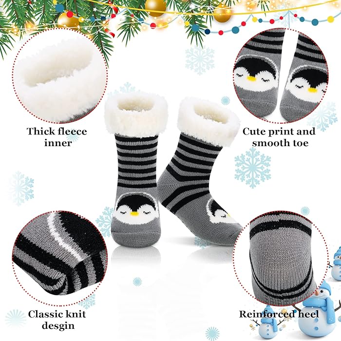 Kids Cozy Ultra-thick Slipper Home Socks