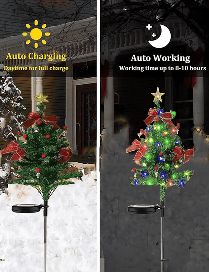 🔥Hot Sale 49%OFF-🎄Solar Christmas Trees Lights Outdoor Decoration Waterproof