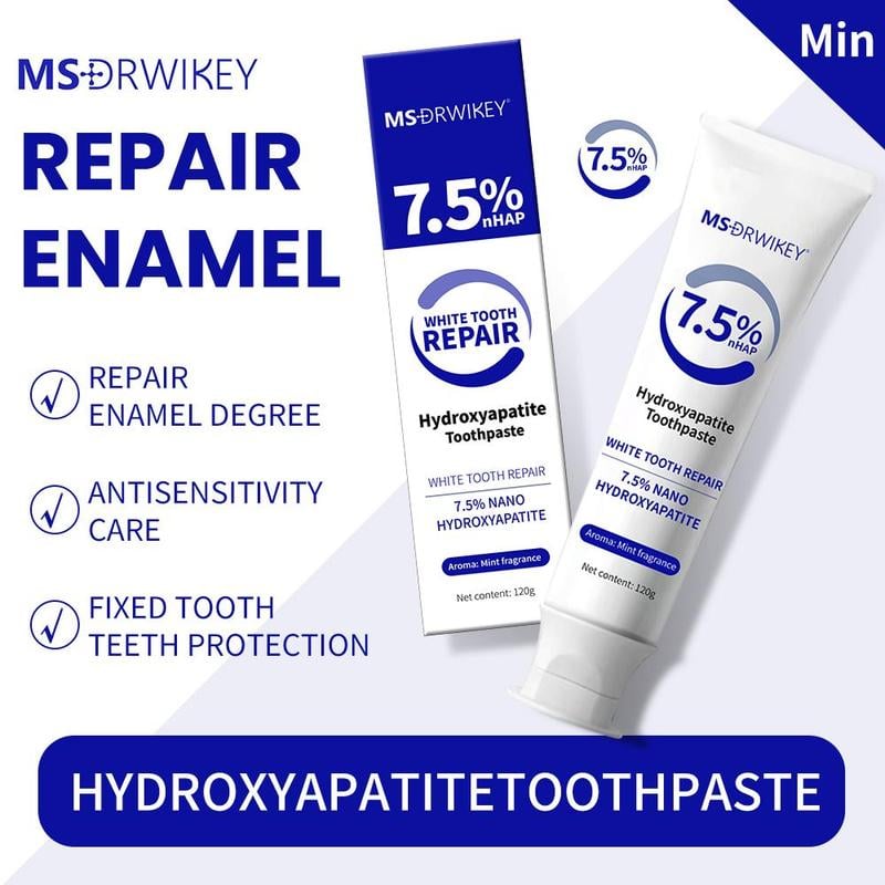 Hydroxyapatite Fluoride-Free Enamel Repairing Breath Freshening Toothpaste