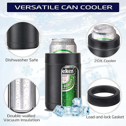 Beer Bottle and Can Cooler with Beer Opener