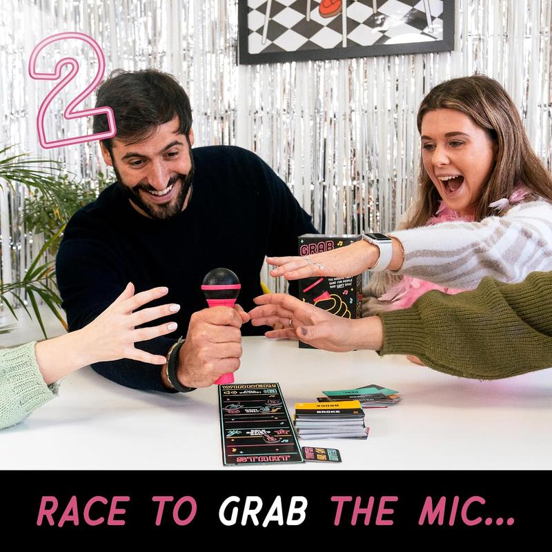 🔥Last Day SALE 49% OFF  - Grab The Mic ✨The Party Game For People Who Can't Sing!