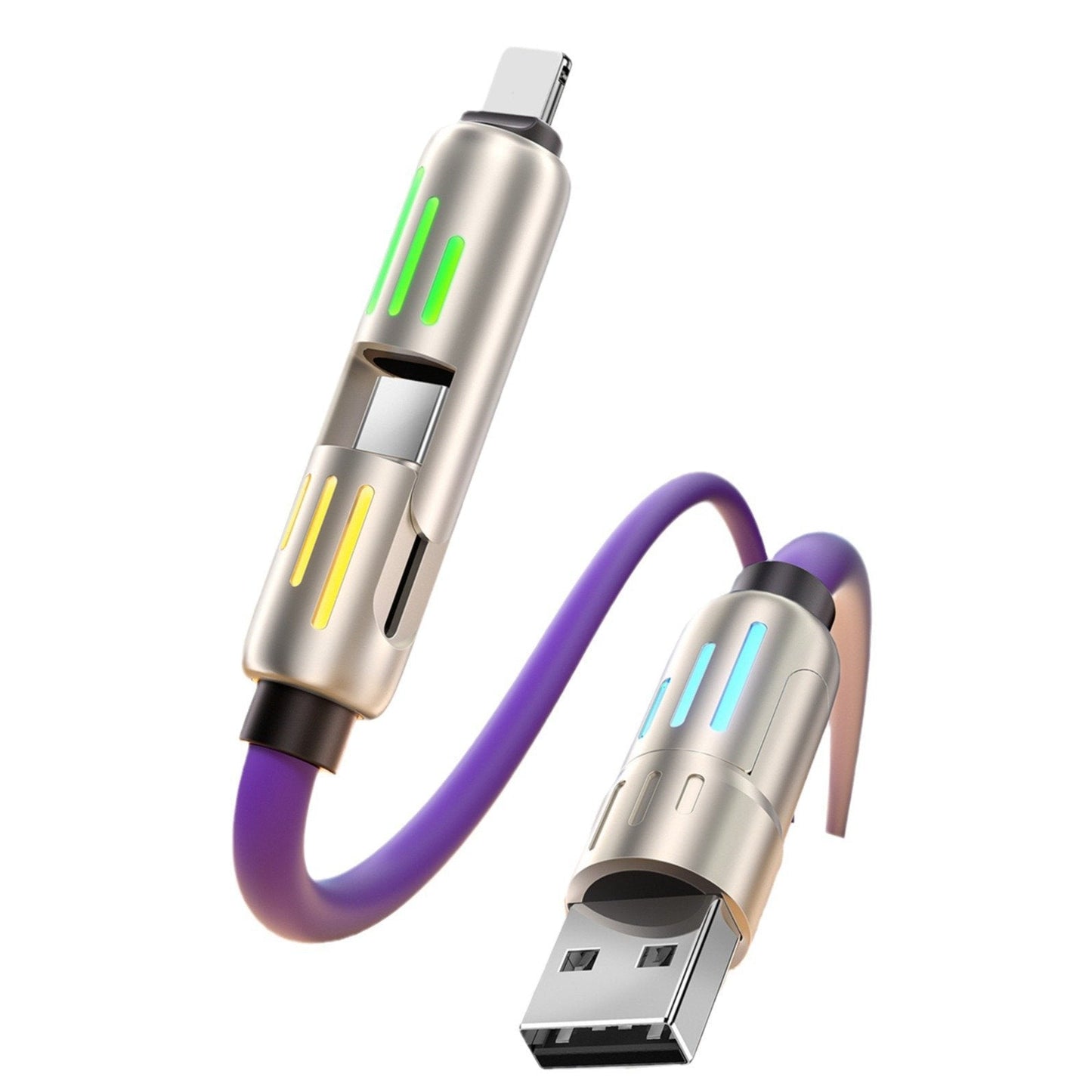 📲⚡4-in-1 USB Charging Cable mFish Fast Charging MAX 240W