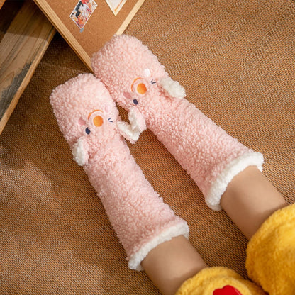 Cute Ultra-thick Cozy Slipper Home Socks