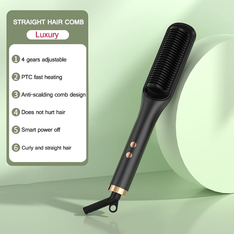 2024 Pro Steam Straightener Brush-Ultimate Hair Hydration and 3X Faster Straightening