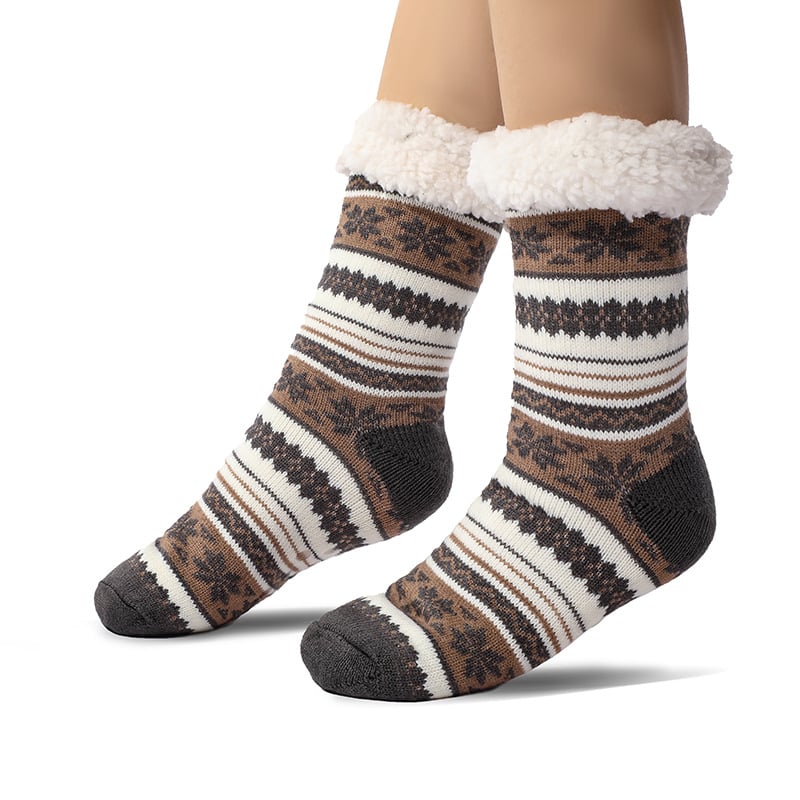 Snowflake Ultra-thick Slipper Home Socks