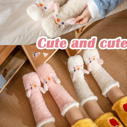 Cute Ultra-thick Cozy Slipper Home Socks