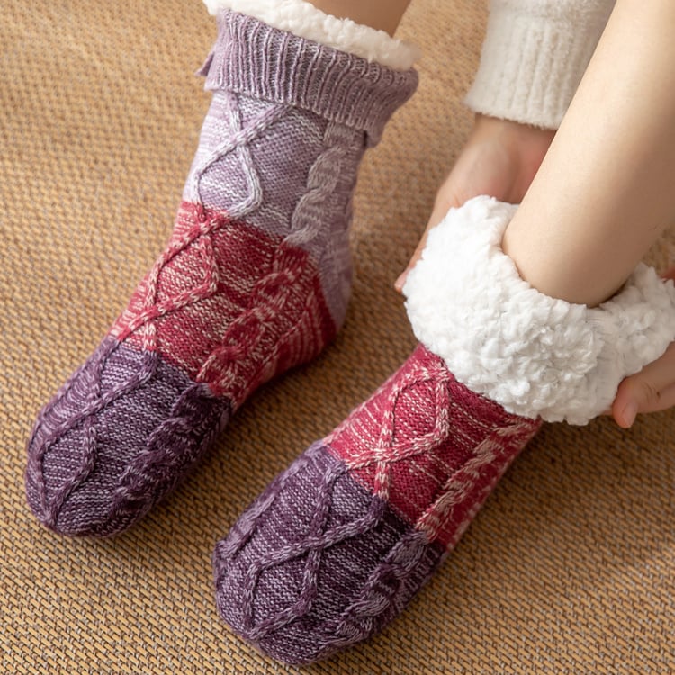 Knitted Ultra-thick Slipper Home Socks