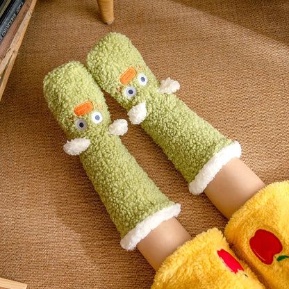 Cute Ultra-thick Cozy Slipper Home Socks