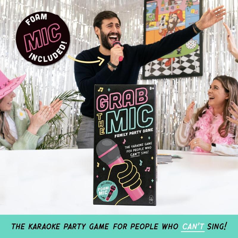 🔥Last Day SALE 49% OFF  - Grab The Mic ✨The Party Game For People Who Can't Sing!