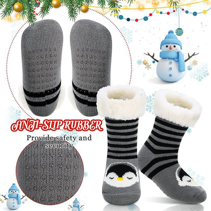 Kids Cozy Ultra-thick Slipper Home Socks