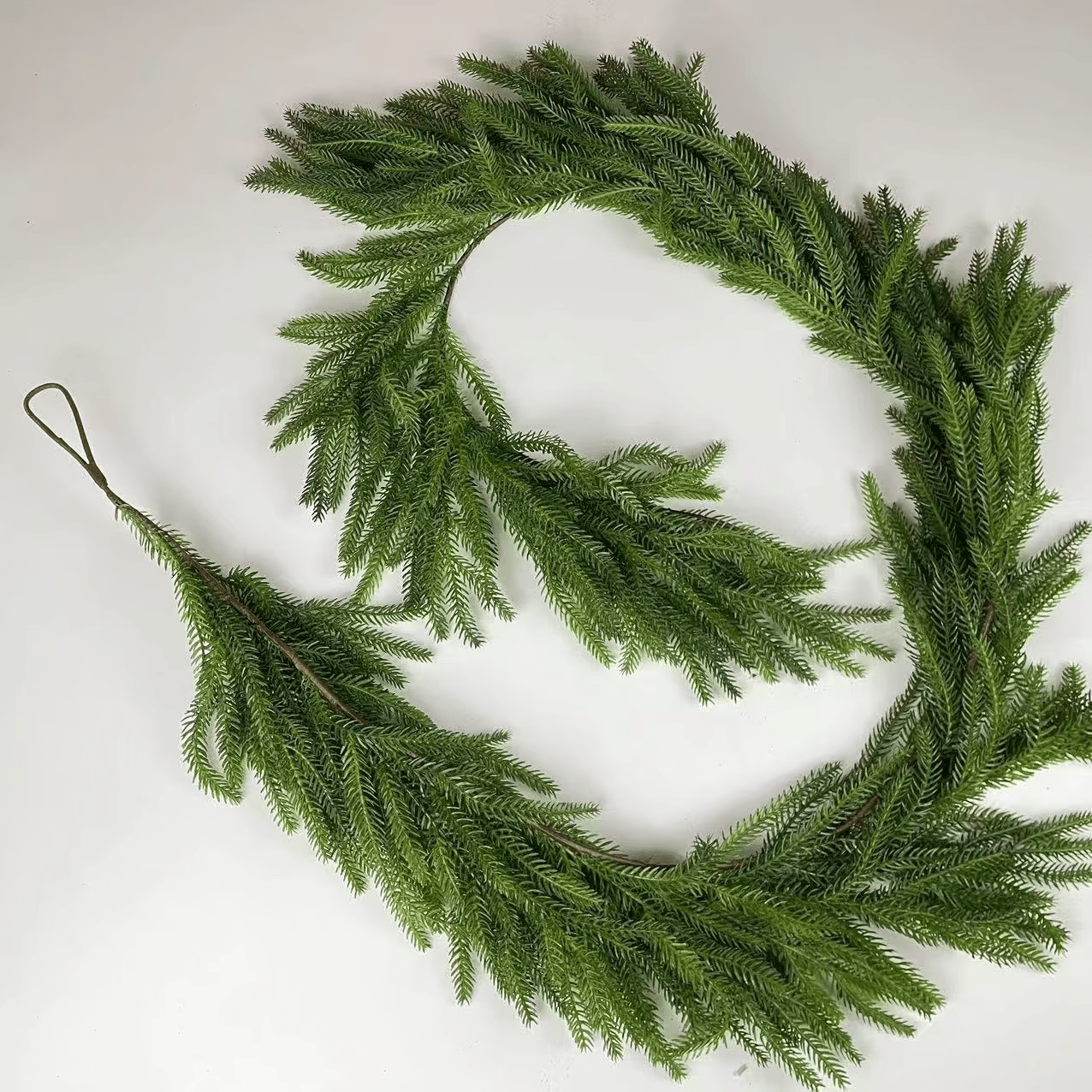 ✨Natural Christmas Greenery - Real Touch Norfolk Pine Garland🌲