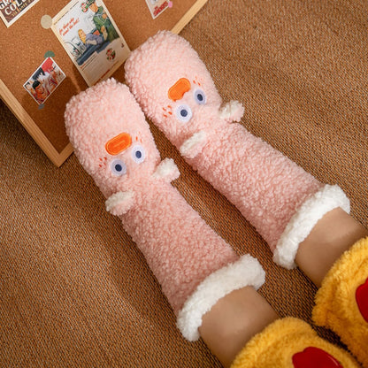 Cute Ultra-thick Cozy Slipper Home Socks