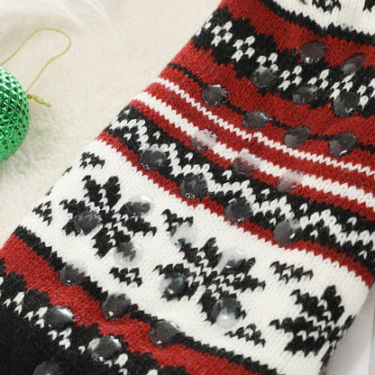 Snowflake Ultra-thick Slipper Home Socks