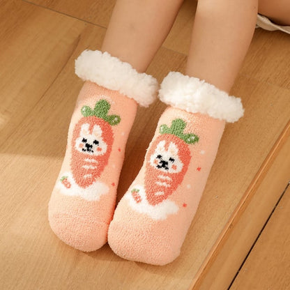 Kids Cozy Ultra-thick Slipper Home Socks