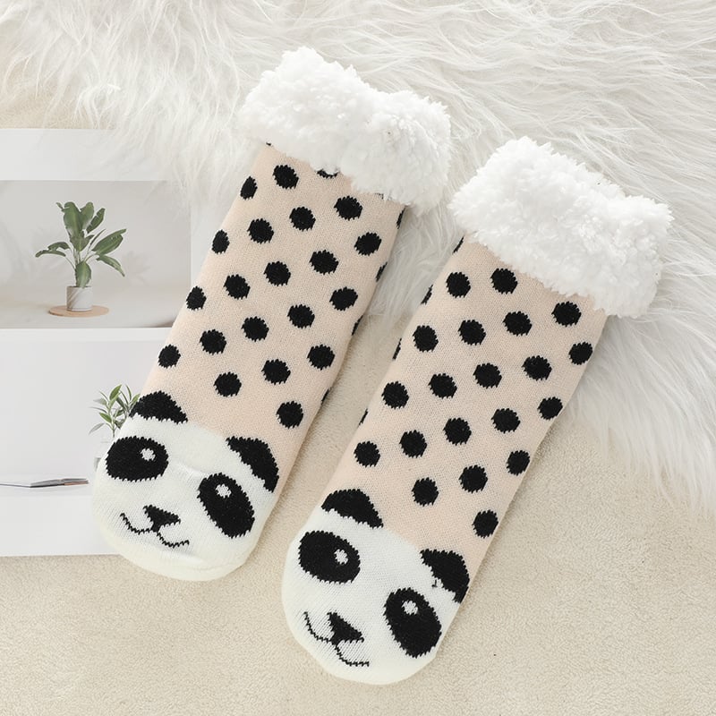 Cute Animal Ultra-thick Slipper Home Socks