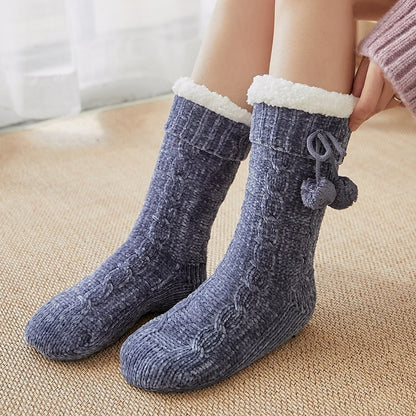 Cute Ultra-thick Slipper Home Socks