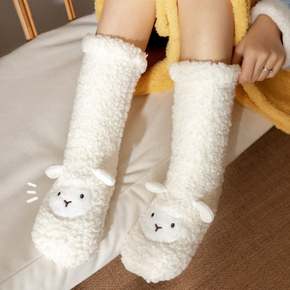 Cute Ultra-thick Cozy Slipper Home Socks