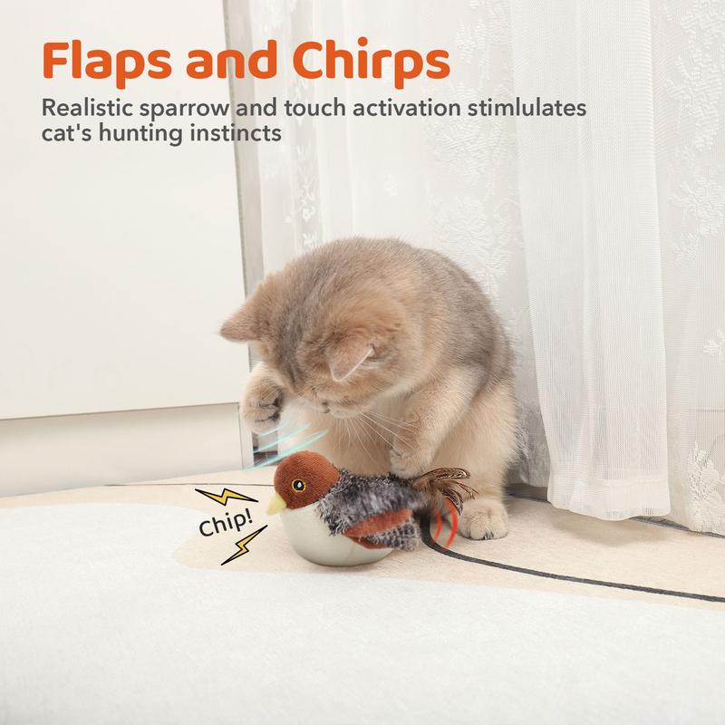 🔥Last Day 49% OFF - 🐾Interactive Chirping Bird Cat Toy