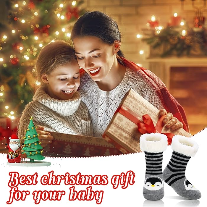 Kids Cozy Ultra-thick Slipper Home Socks