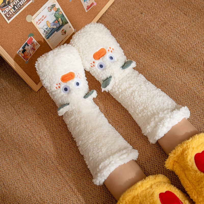 Cute Ultra-thick Cozy Slipper Home Socks