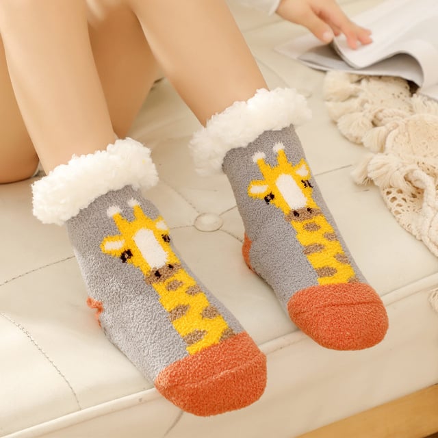 Kids Cozy Ultra-thick Slipper Home Socks