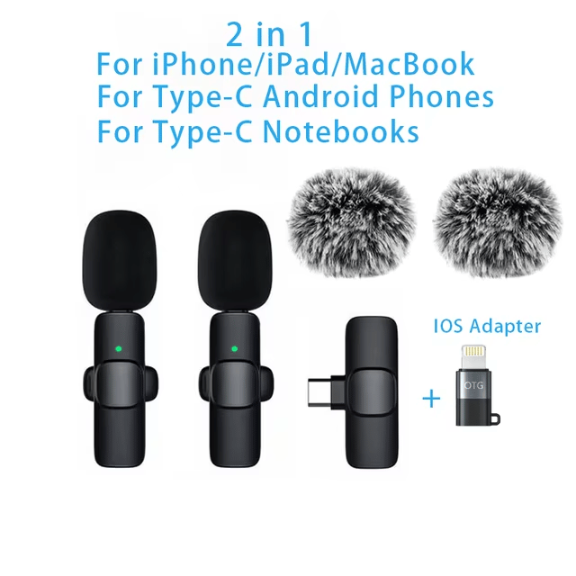 LAST DAY PROMOTION SAVE 49%🔥Wireless Lavalier Microphones