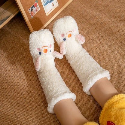 Cute Ultra-thick Cozy Slipper Home Socks