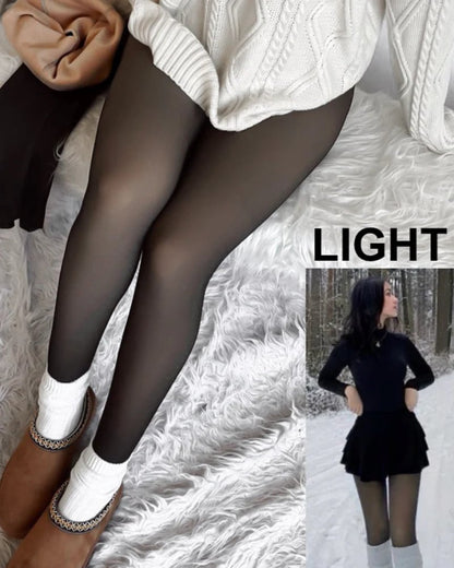 🔥Last Day Buy 1 Get 1 Free🔥Translucent Fleece Lined Tights(Add 2 Items to Your Cart)