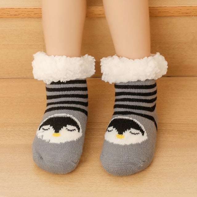 Kids Cozy Ultra-thick Slipper Home Socks