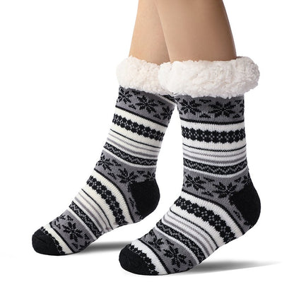 Snowflake Ultra-thick Slipper Home Socks