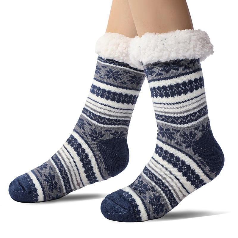 Snowflake Ultra-thick Slipper Home Socks