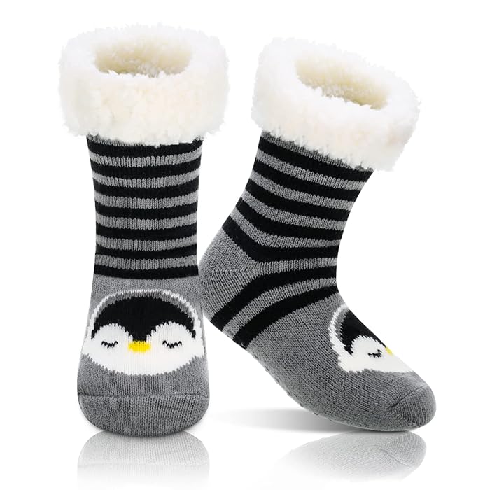 Kids Cozy Ultra-thick Slipper Home Socks