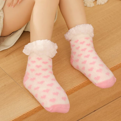 Kids Cozy Ultra-thick Slipper Home Socks