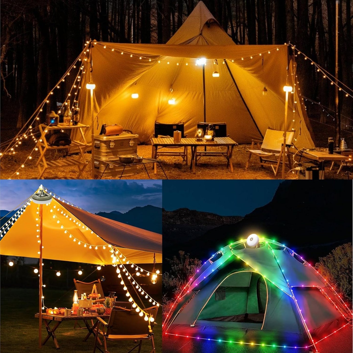 32ft Ultimate Solar Retractable String Lights